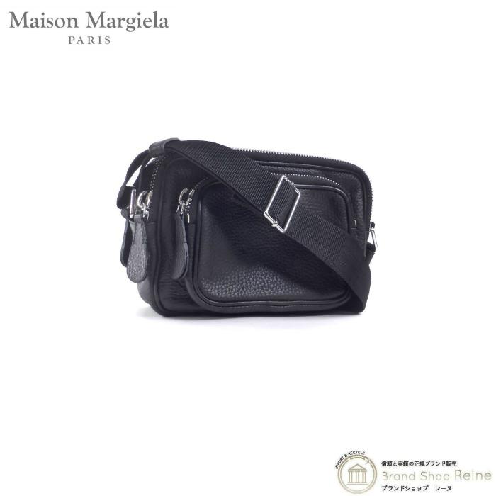 メゾン マルジェラ （Maison Margiela） カメラバッグ レザー クロスボディ ショルダー バッグ S55WG0112 ブラック  メンズ（新品同様）中古 :22-037209:Brandshop Reine - 通販 - Yahoo!ショッピング
