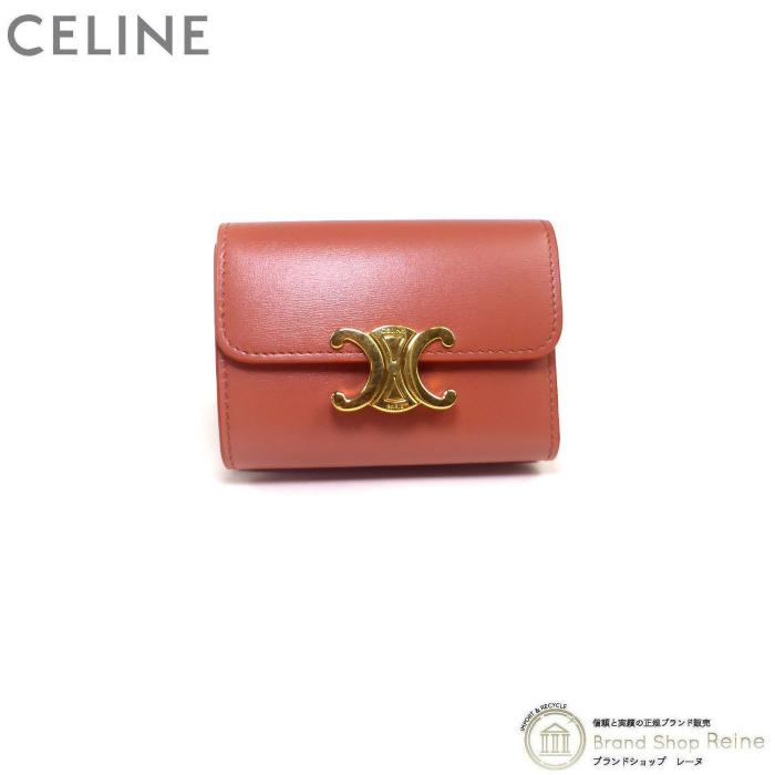 TRIOMPHE セリーヌ (CELINE) コイン入れ付き コンパクト TRIOMPHE セリーヌ (CELINE) コイン入れ付き コンパクト