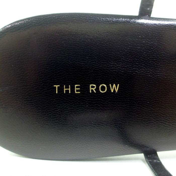 ザ・ロウ （The Row） T Bar フラットサンダル オープン スクエアトゥ レザー ＃37 シューズ F1290L35 ブラック（新品）｜reine-web｜04