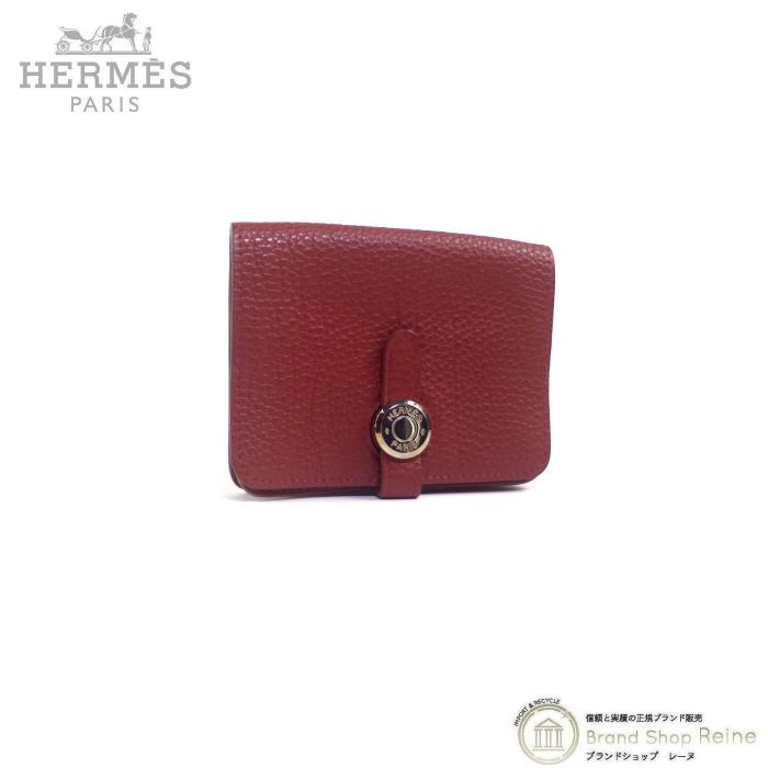 エルメス （HERMES） ドゴン カードケース 名刺入れ トゴ ブラウン □D