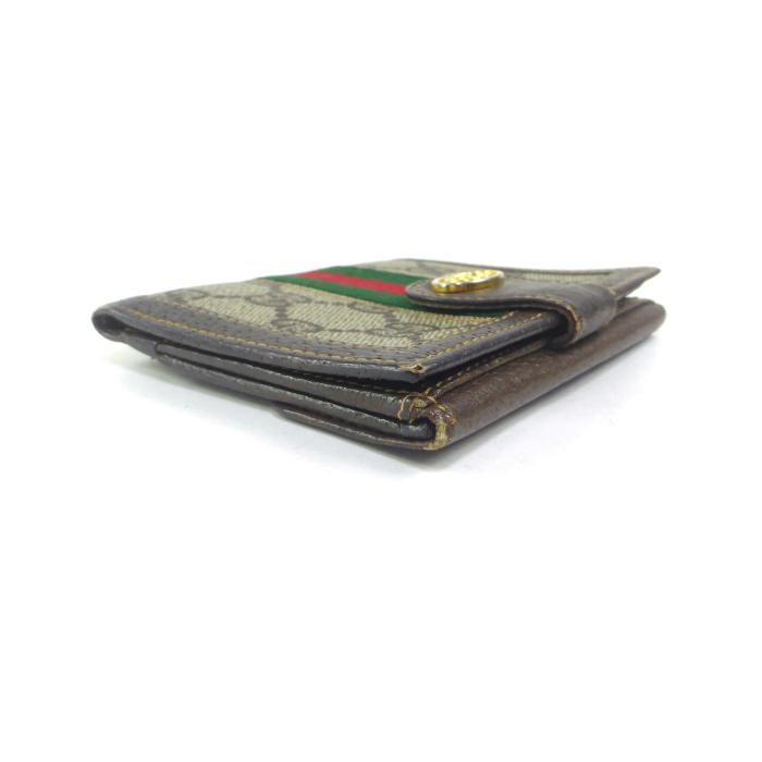 .*.様 オークショングッチGGキャンバス 折り財布 オフィディア シェリーライ Ophidia グッチ （GUCCI） オフィディア GG シェリーライン コンパクト