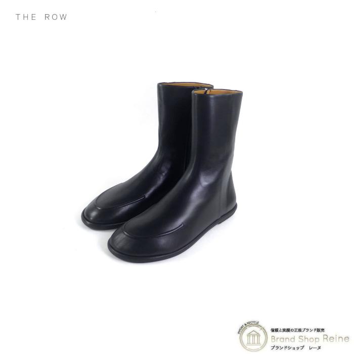 【値下げ】THEROW レザーブーツ ブラック 24cm 値下げ】THEROW レザーブーツ ブラック 24cm