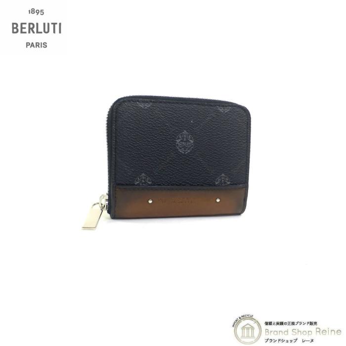 ベルルッティ （Berluti） ワパ クレストキャンバス ジップ付きコイン