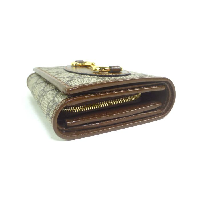 グッチ （GUCCI） ホースビット 1955 三つ折り コンパクト 財布 621891  