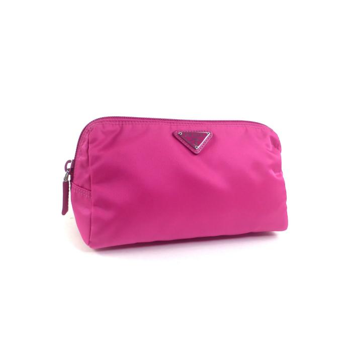 プラダ （PRADA） VERA ナイロン テスート ポーチ トライアングルロゴ コスメポーチ 1NA693 FUXIA（新品同様）中古  :23-040092:Brandshop Reine - 通販 - Yahoo!ショッピング