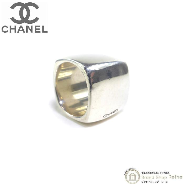 シャネル （CHANEL） ヴィンテージ スクエア ロゴ リング シルバー 925 