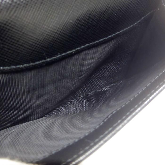 【未使用級】プラダ 三つ折り財布 トライアングルロゴ サフィアーノ ブラック SAFFIANO（PRADA） プラダ （PRADA） サフィアーノ