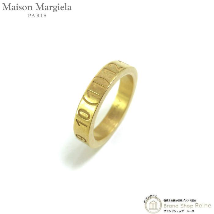 残り１【新品】Maison Margiela 指輪 ロゴ リング ゴールド 08 Maison Margiela MAISON MARGIELA マルジェラ リング SI8UQ0001