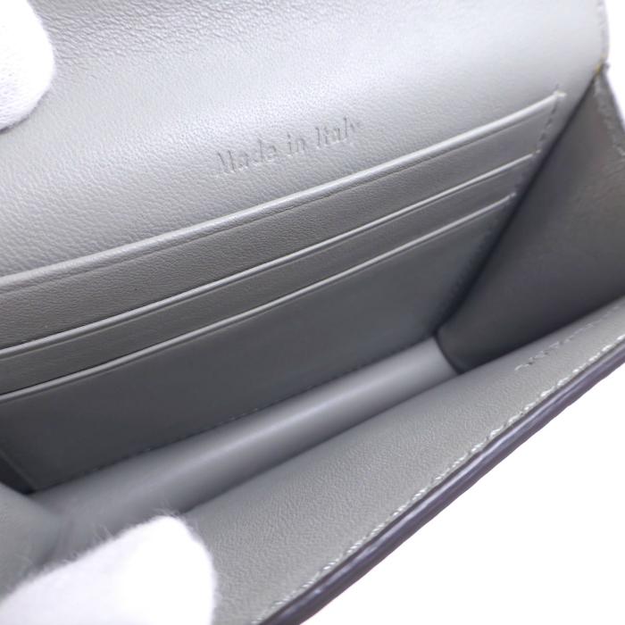 CÉLINE グレー/イエロー 名刺入れ CELINE セリーヌ （CELINE） ポケット トライフォールデッド