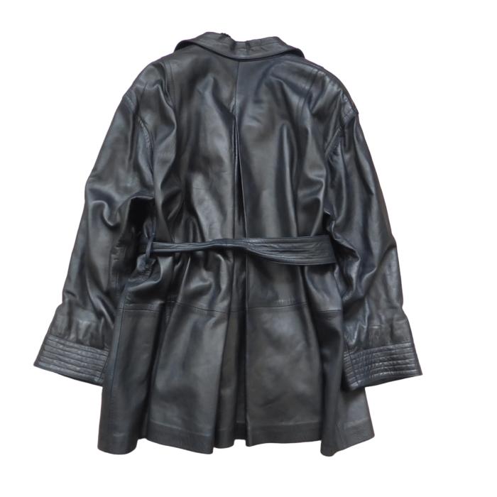 ロエベ （LOEWE）ナッパレザージャケット 38 ダークグリーン ネーム