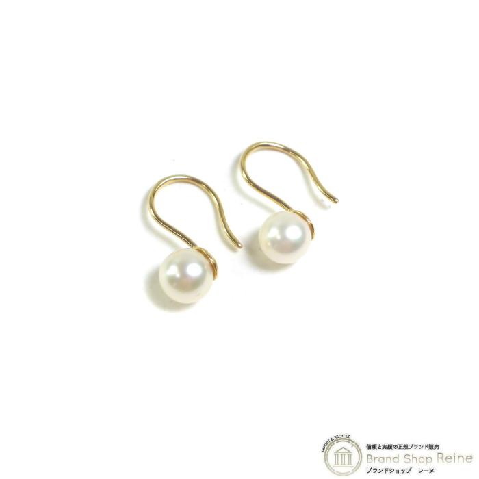 4℃ ヨンドシー （4℃） 一粒 パール K18 ピアス 淡水パール フック  
