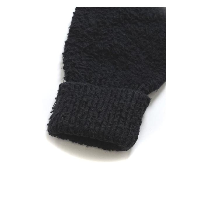 メゾン マルジェラ （Maison Margiela） クルーネック パイルセーター ブラック XSサイズ 165/88A ジェンダーレス ウェア（新品）の画像