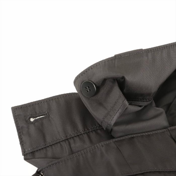 プラダ （PRADA） ナイロン ラップスカート トライアングルロゴ ひざ丈 #38 ブラック ウエア（中古）の画像