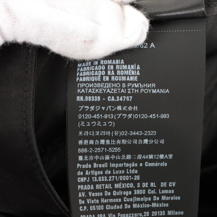 プラダ （PRADA） ナイロン ラップスカート トライアングルロゴ ひざ丈 #38 ブラック ウエア（中古）の画像