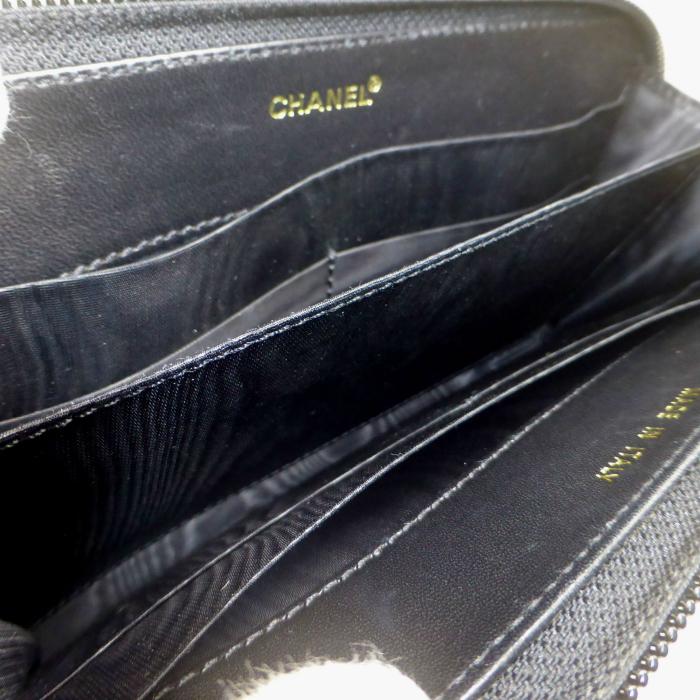 CHANEL　シャネル キャビアスキン ココマーク ラウンドファスナー 楽天市場】【財布】CHANEL シャネル キャビアスキン ココマーク