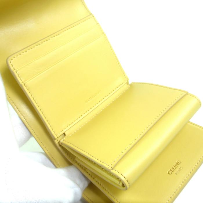 セリーヌ （CELINE） スモールウォレット 16 セーズ コンパクト 三つ折り 財布 10F52 ポレン（美品）中古 | 16（CELINE） | 05