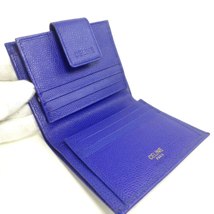CELINE（セリーヌ） がま口 ヴィンテージ コンパクト 二つ折り 財布