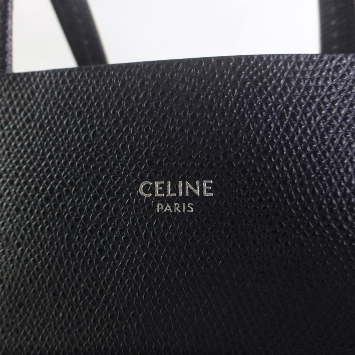 セリーヌ （CELINE） SMALL VERTICAL スモール バーティカル カバ 2way ハンド ショルダー トート バッグ 18981 BLACK（新品）｜reine-web｜04