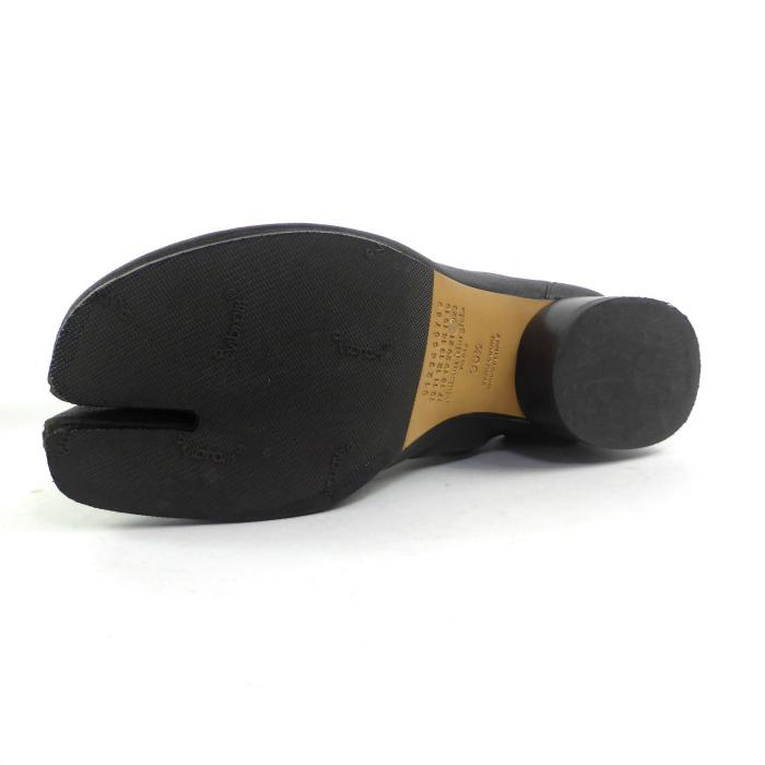 マルジェラ ヴィンテージレザー 足袋ブーツ カーキ 37 Maison Margiela タビブーツ 足袋37 ヴィンテージレザー