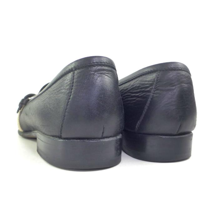 HERMES エルメス （HERMES） レザー モカシン トワルアッシュベルト  