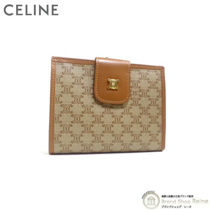 CELINE セリーヌ (CELINE) マカダム 二つ折り がま口 CELINE セリーヌ (CELINE) マカダム 二つ折り がま口