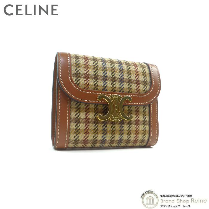 CELINE セリーヌ 財布 スモール フラップウォレット トリオンフ 美品