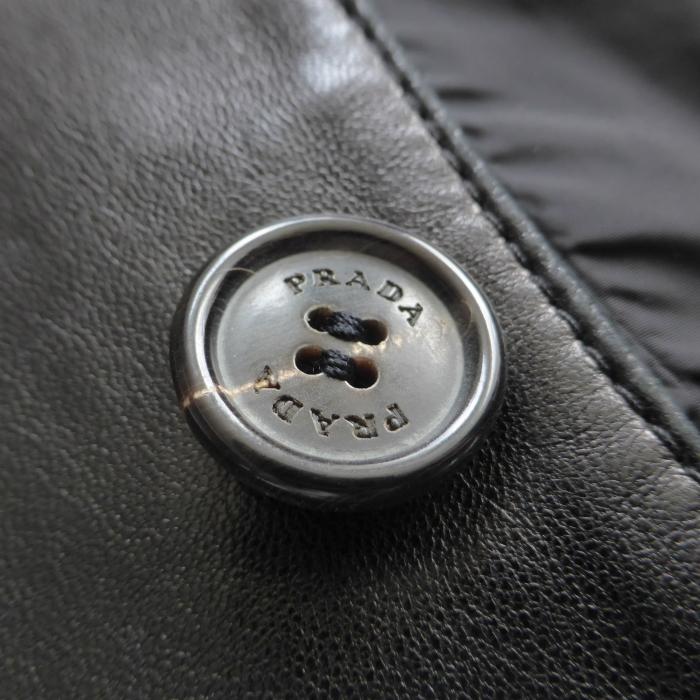 PRADA（プラダ） （PRADA）レザー テーラード ジャケット 3つボタン