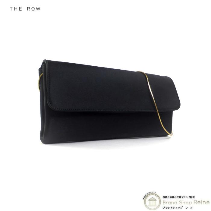 THE ROW 黒 レザー ショルダーバッグ THE ROWブラックレザーショルダーバッグ