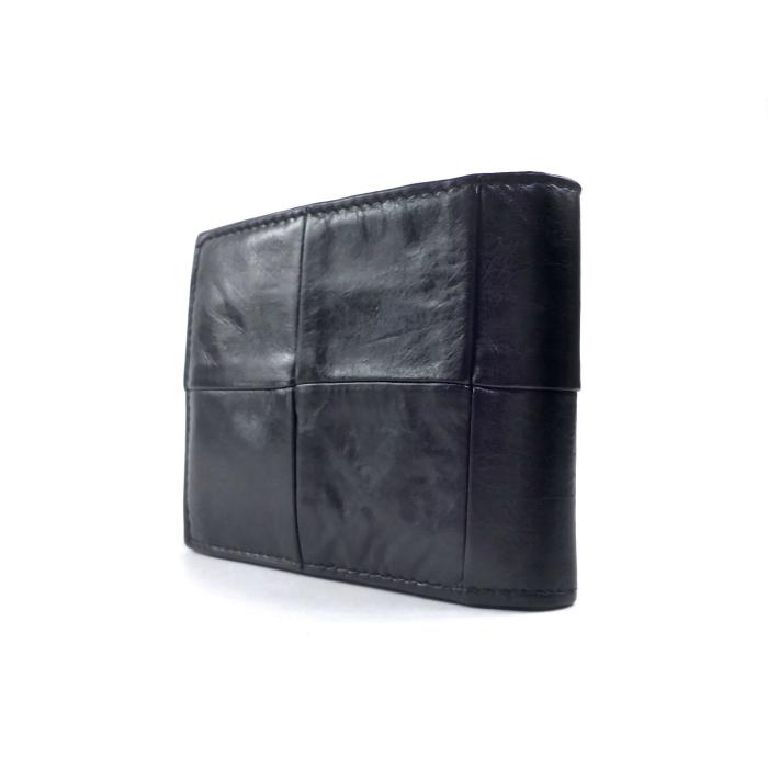 BOTTEGA VENETA 二つ折りウォレット アビス / インディゴイントレチャート スモール 二つ折り