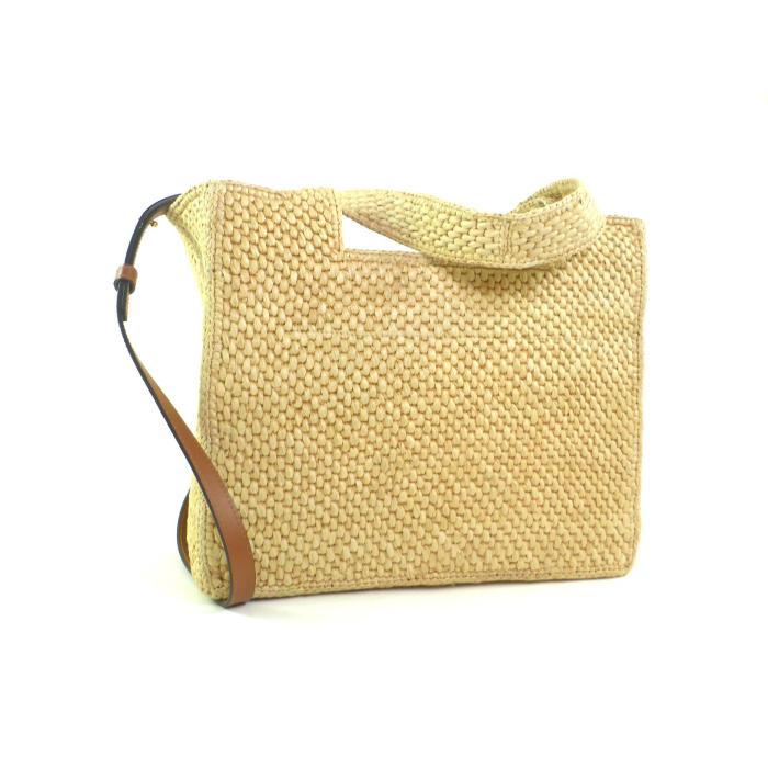 ロエベ （LOEWE） フォント トート ミディアム ラフィア バスケット  