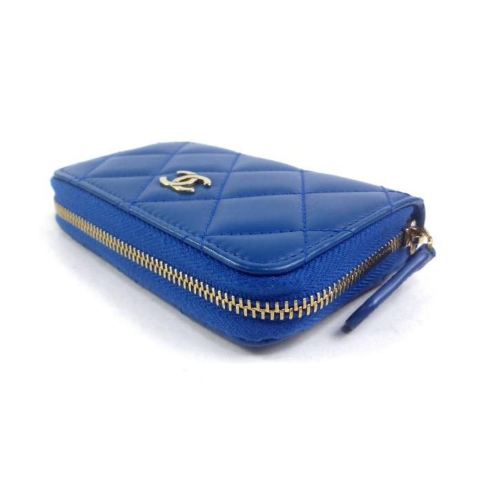 キャビアスキン シャネル （CHANEL） ラムスキン マトラッセ ジップ