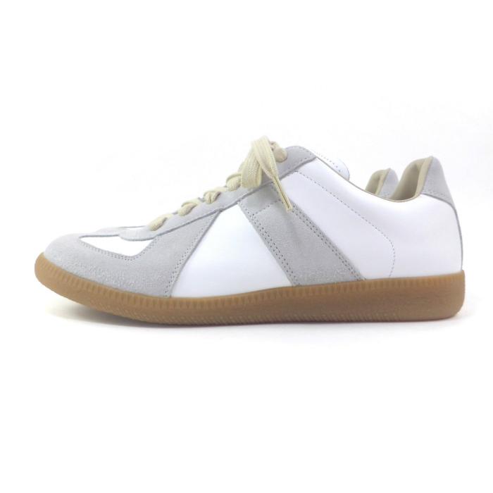 メゾン マルジェラ （Maison Margiela） レプリカ ジャーマントレーナー スニーカー シューズ S58WS0109 ダーティーホワイト #38.5（新品）の画像
