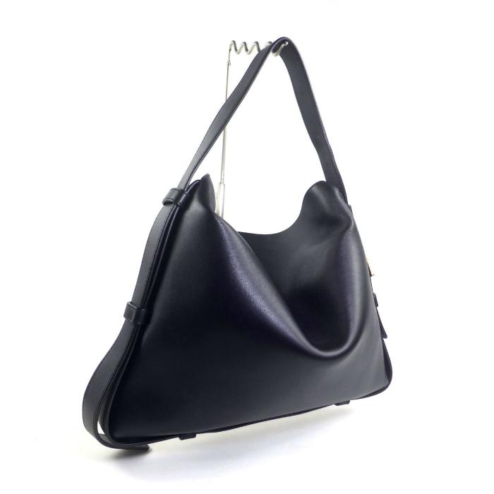 極美品□フェンディイントレチャート ハンドバッグメタル