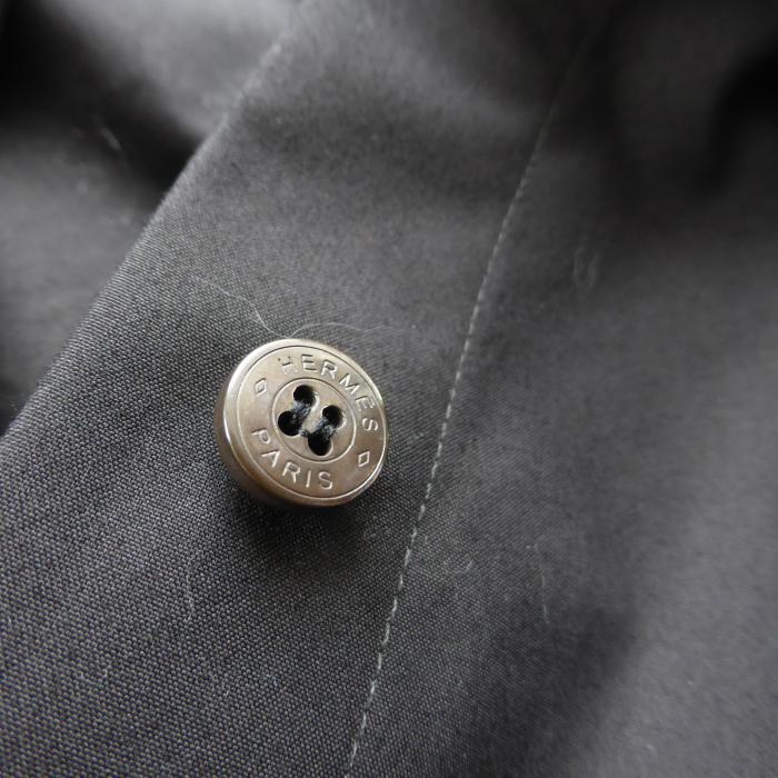 HERMES（エルメス） （HERMES）カレーシュ 刺繍 シャツ 長袖 コットン 