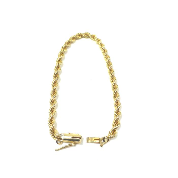 金×石 ヴィンテージ ブレスレット 14K 刻印あり アクセサリー