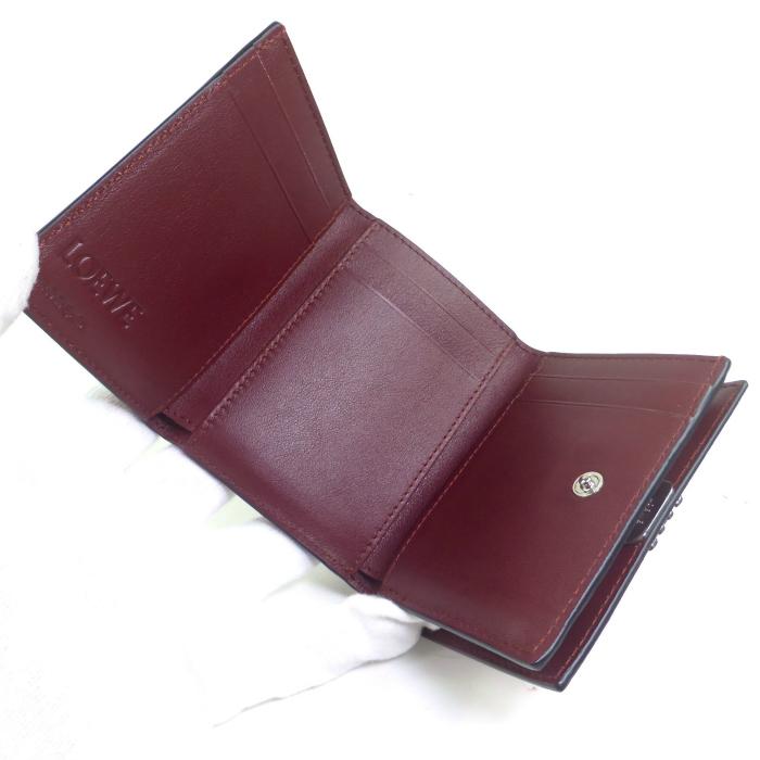 ロエベ （LOEWE） アナグラム トライフォールド 6cc ウォレット  