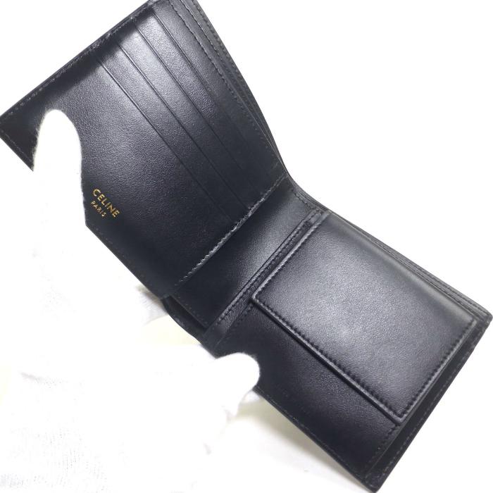 CELINE バイフォールドウォレット 二つ折り財布 ブラック 美品