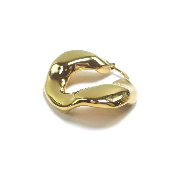 JIL SANDER（ジルサンダー） フープ ツイスト ロゴ ピアス J12VG0061