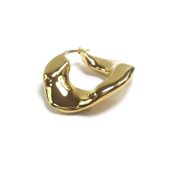 JIL SANDER（ジルサンダー） フープ ツイスト ロゴ ピアス J12VG0061 