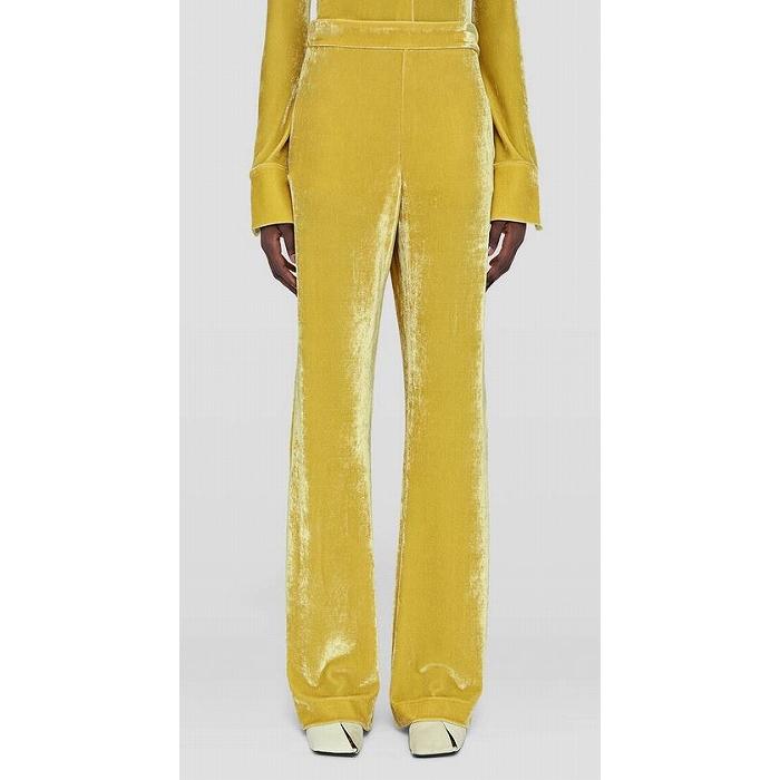 ジルサンダー （JIL SANDER） ベルベットジャージー ワイドレッグパンツ サイズ32 J52KA0010 バニラ ウェア（新品）の画像