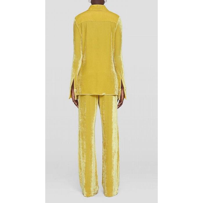 ジルサンダー （JIL SANDER） ベルベットジャージー ワイドレッグパンツ サイズ32 J52KA0010 バニラ ウェア（新品）の画像