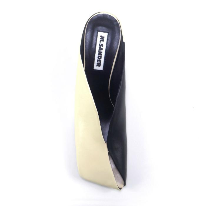 ジルサンダー （JIL SANDER） スクエアトゥ レザー ハイヒール