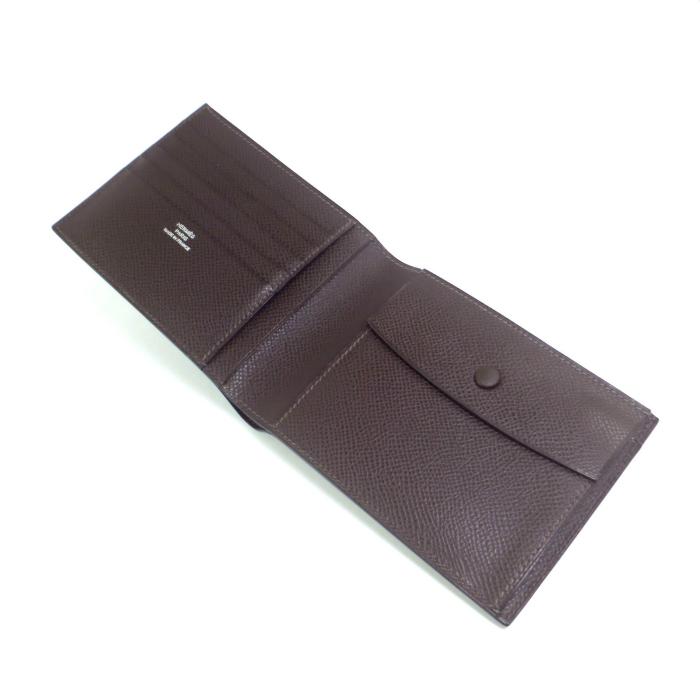 HERMES（エルメス） MC2 エプソン □L刻 ブラウン 二つ折り 財布