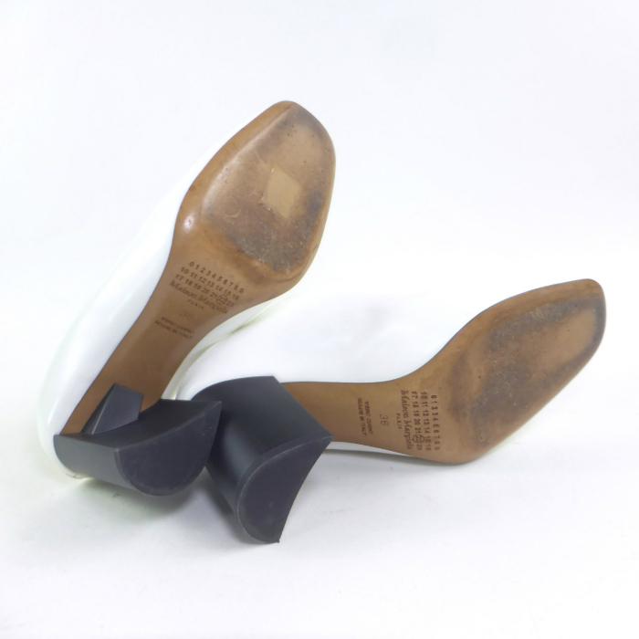 箱付き美品 メゾン マルジェラ レザー ミュール サボ サンダル シューズ Maison Margiela（メゾンマルジェラ） メゾン マルジェラ レザー
