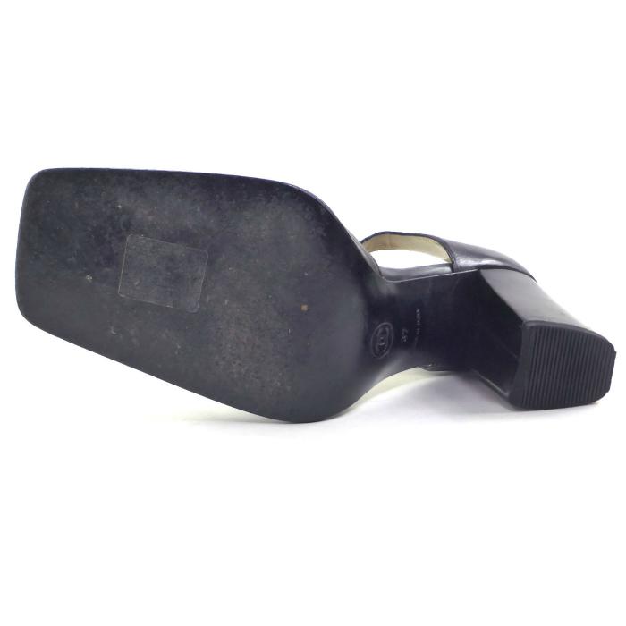 CHANEL シャネル （CHANEL） アンクルストラップ ヒール レザー