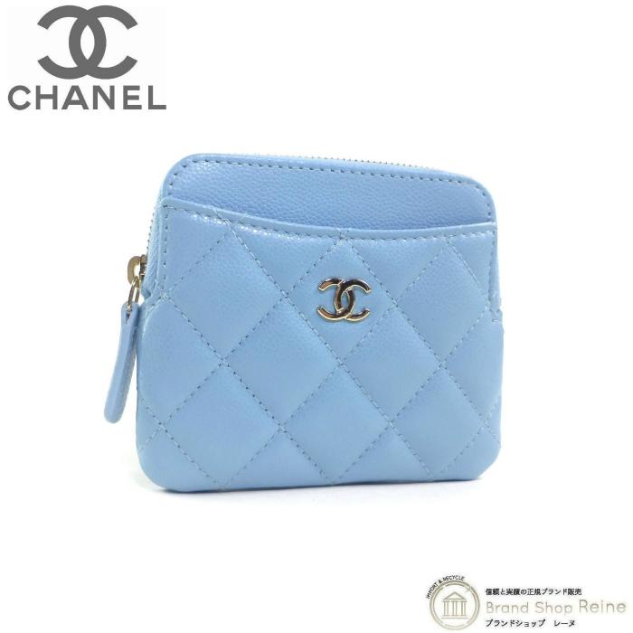 j 　CHANEL コインケース　コインパース　キャビアスキン CHANEL シャネル 小物 クラシップジップコインパース ブラック