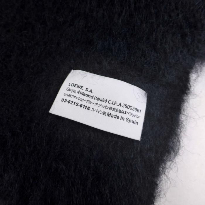 ロエベ （LOEWE） ウール モヘア スカーフ マフラー アナグラム カーフ  