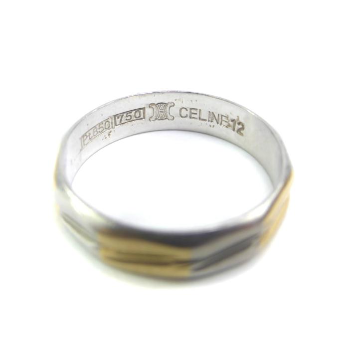 CELINE セリーヌ （CELINE） Pt850/750 ヴィンテージ コンビリング  