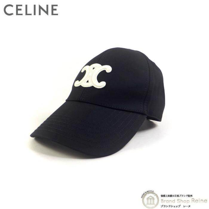 セリーヌ （CELINE） トリオンフ ベースボールキャップ コットン 帽子 