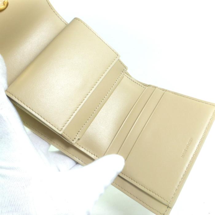 セリーヌ （CELINE） スモール フラップ ウォレット トリオンフ コンパクト 三つ折り 財布 10D78 ヌード（美品）中古 | TRIOMPHE | 04